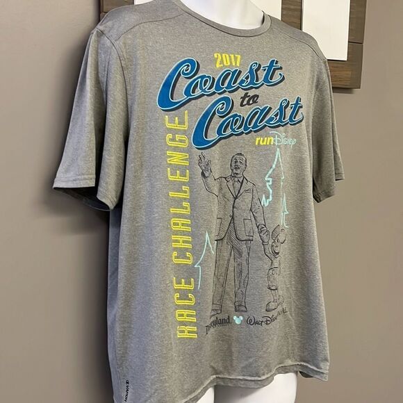 Champion Vapor Disney 2017 Coast 2 Coast Race Challenge Short Sleeve T-Shirt- XL - Picture 3 of 16